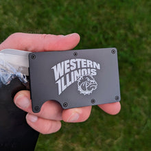 Western Illinois Engraved Slim Wallet