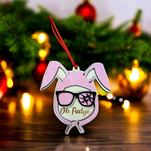 Bunny Suit Christmas Story Ornament